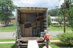 Crew loading the moving truck in Falls Church Virginia