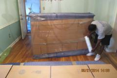 Corrugated Cardboard and Shrink Wrapped Furniture