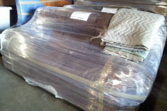 Couch Shrink Wrapped for Clean Move
