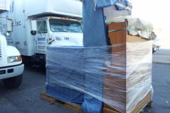 Palleted Furniture Prepared for Storage