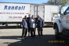 A happy four man crew before they head out for a big move in Reston, VA!